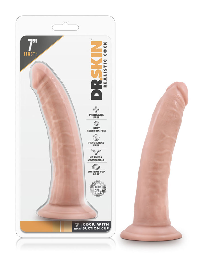 Dr. Skin 7 Inch Cock W / Suction Cup - Vanilla