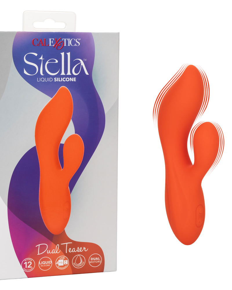 "Stella Liquid Silicone Dual Teaser - Orange SE4368303"