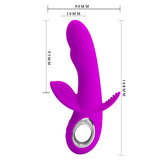 "Pretty Love Humphrey Bendable Front and Back Rabbit - Fuchsia BI-014603"