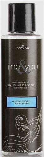 "Me and You Massage Oil - Vanilla Sugar and Sweet Pea - 4.2 Oz. SEN-VL454"