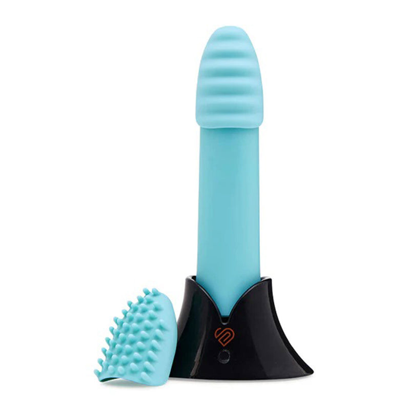 "Nu Sensuelle Point Plus Bullet With Textured Sleeves - Tiffany Blue BT-W61TBL"