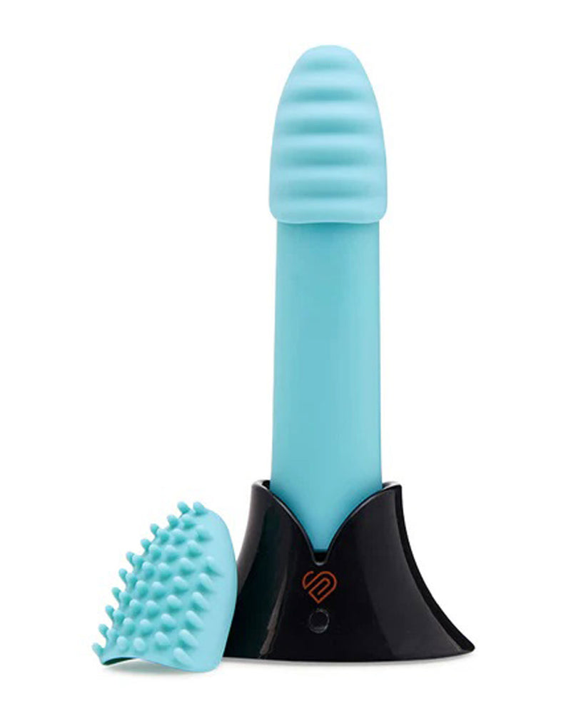 "Nu Sensuelle Point Plus Bullet With Textured Sleeves - Tiffany Blue BT-W61TBL"