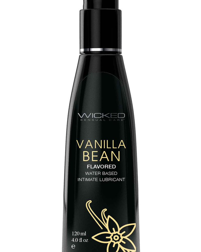 "Aqua Vanilla Bean Flavored Water Based Intimate Lubricant - 4 Fl. Oz. WS-90334"
