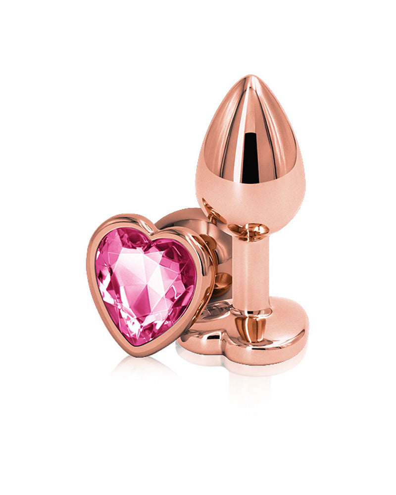 Rear Assets - Rose Gold Heart - Small - Pink