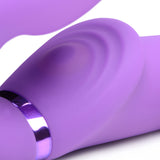 10x Ergo- Fit G-Pulse Inflatable and Vibrating Strapless Strap- on - Purple