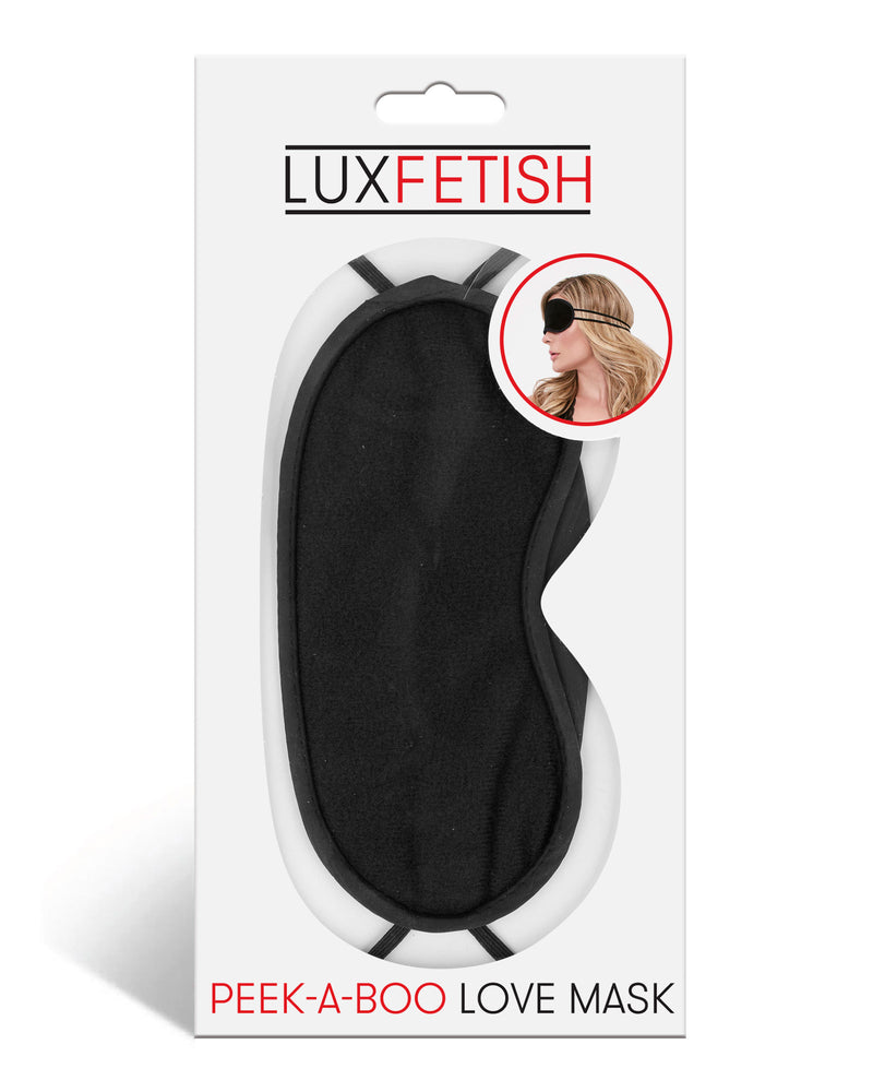 Peek-a-Boo Love Mask - Black