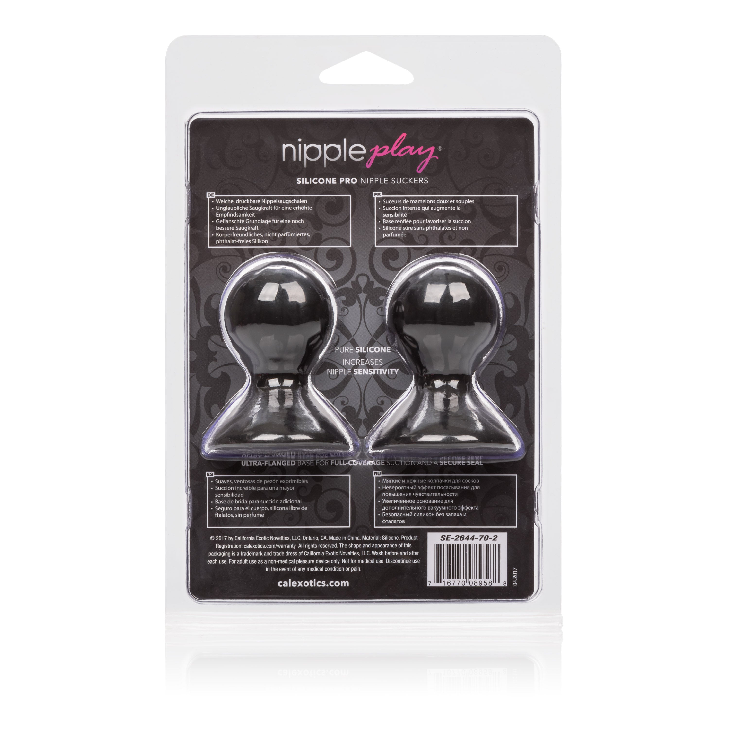 "Nipple Play Silicone Pro Nipple Suckers - Black SE2644702"