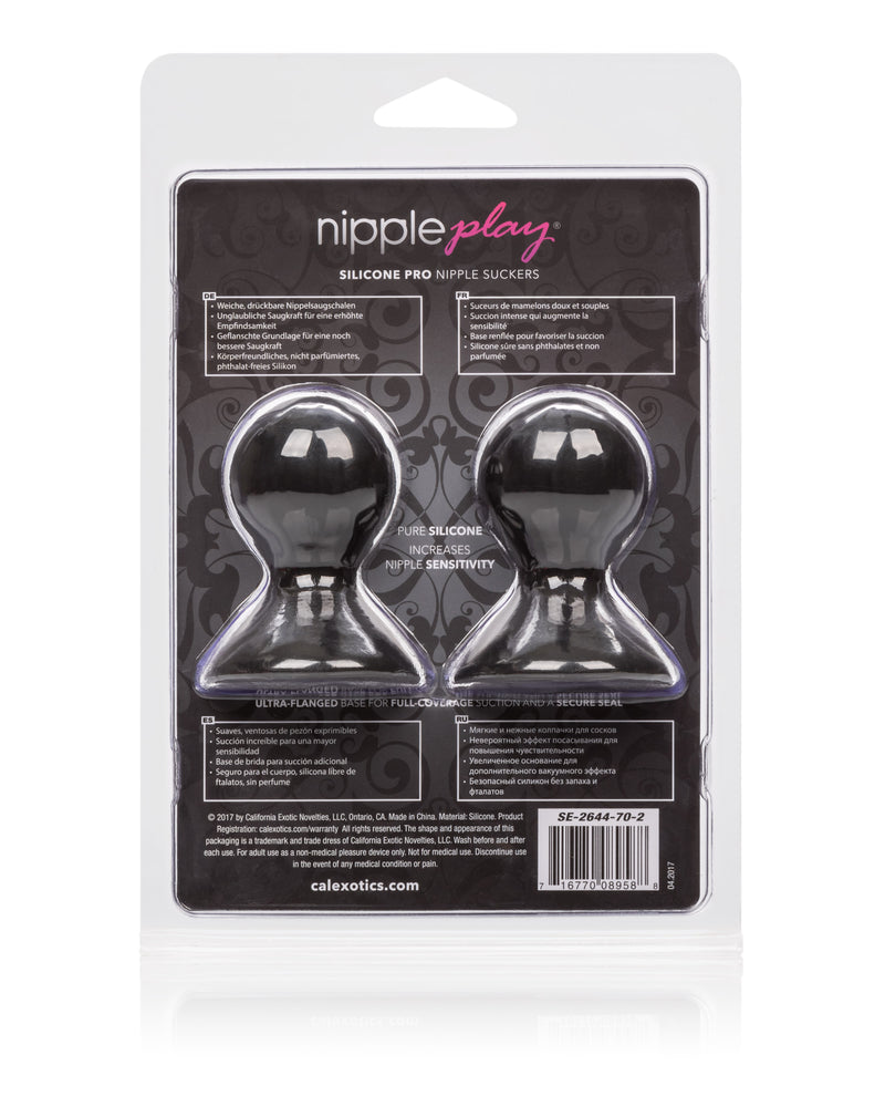 "Nipple Play Silicone Pro Nipple Suckers - Black SE2644702"