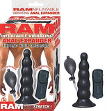 "Ram Inflatable Vibrating Anal Expander - Black NW2407"