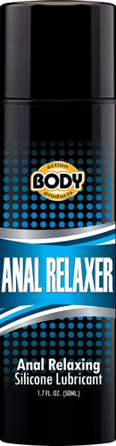 "Body Action Anal Relaxer Silicone Lubricant 1.7 Oz BA-AR17"