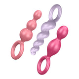 Satisfyer Booty Call 3 Piece Set - Multi Colored