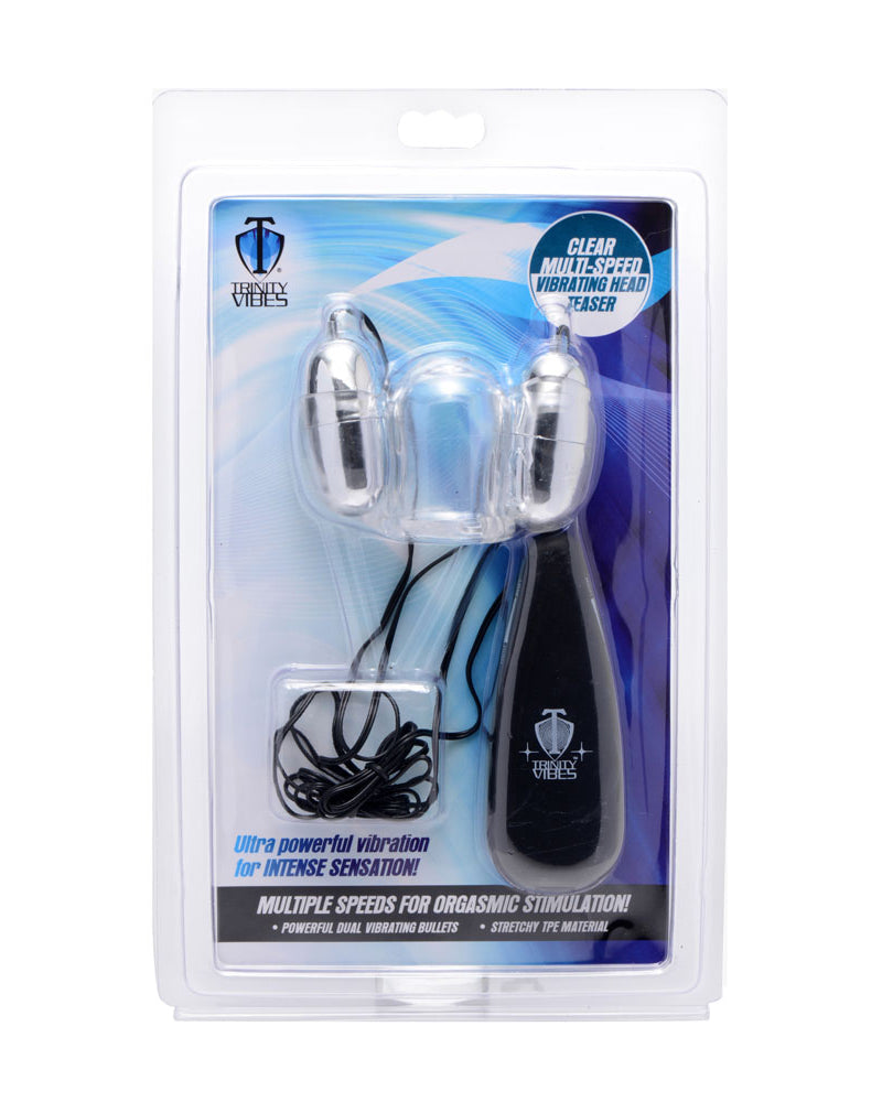 Clear Multi -Speed Vibrating Head Teaser