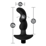 Anal Adventures- Platinum - Silicone Vibrating Prostate Massager 03- Black