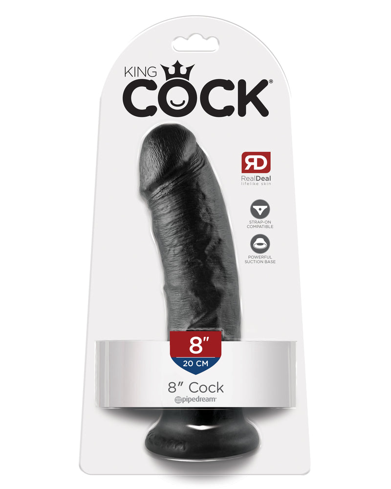 King Cock 8-Inch Cock - Black