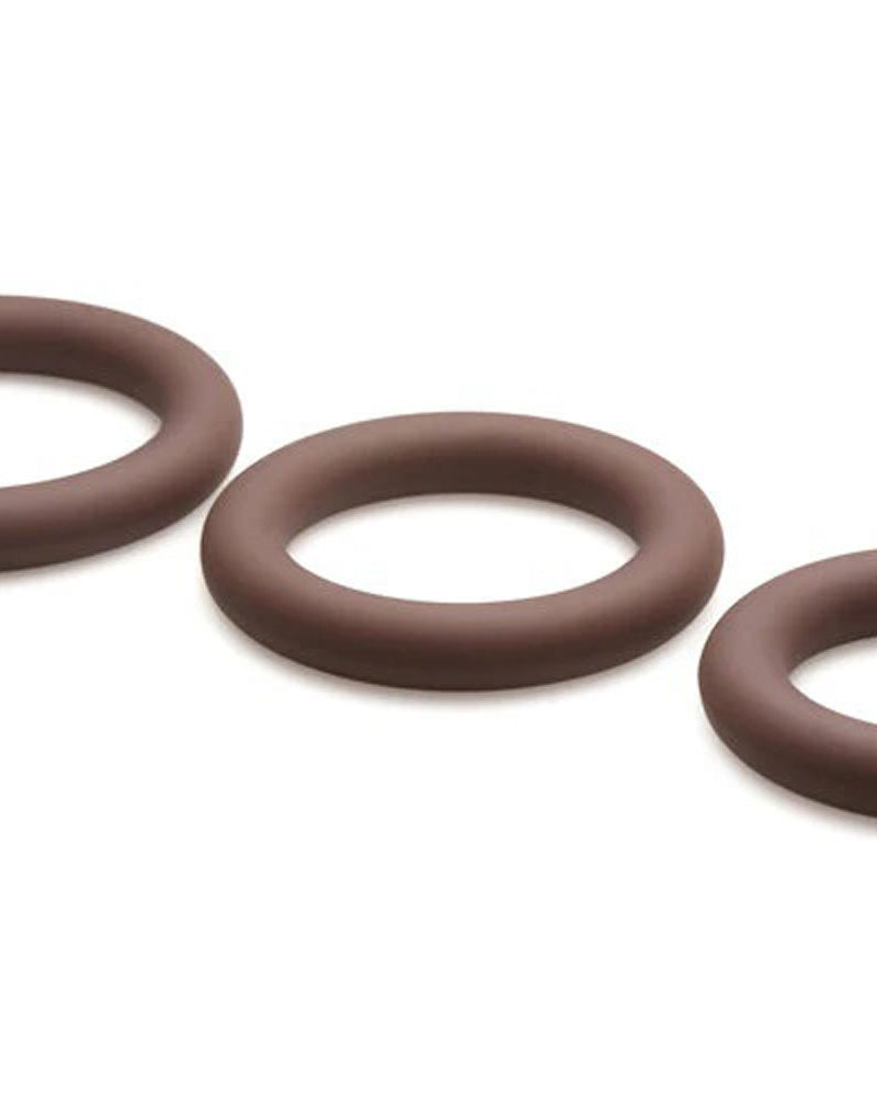 Jock Silicone Cock Ring Set in - Dark