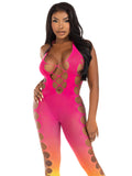 "Ombre Footless Bodystocking - One Size - Sunset LA-89323SUNSOS"