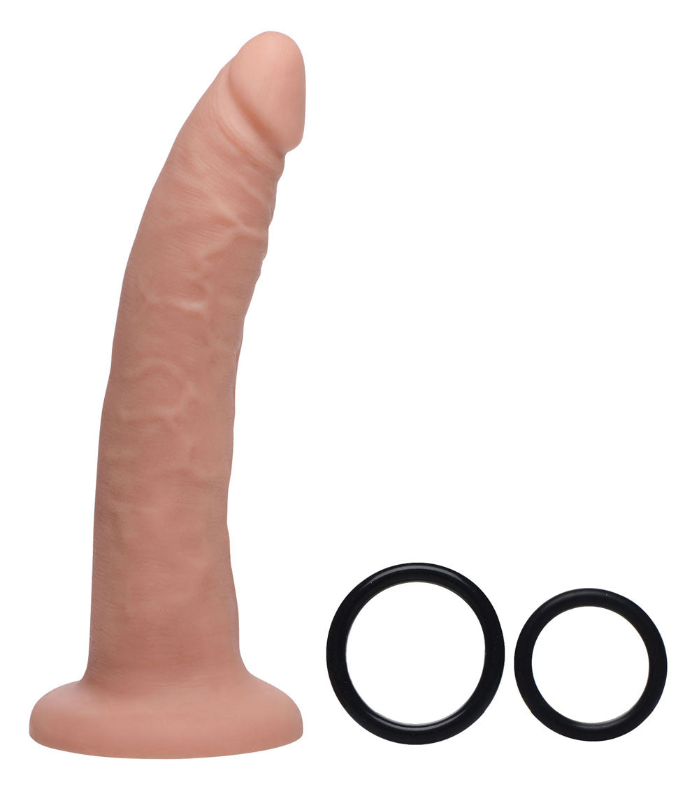 "Charmed 7.5 Inch Silicone Dildo With Harness SU-AG425"