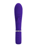 Prescott Super Soft Rabbit Silicone Vibrator - Purple