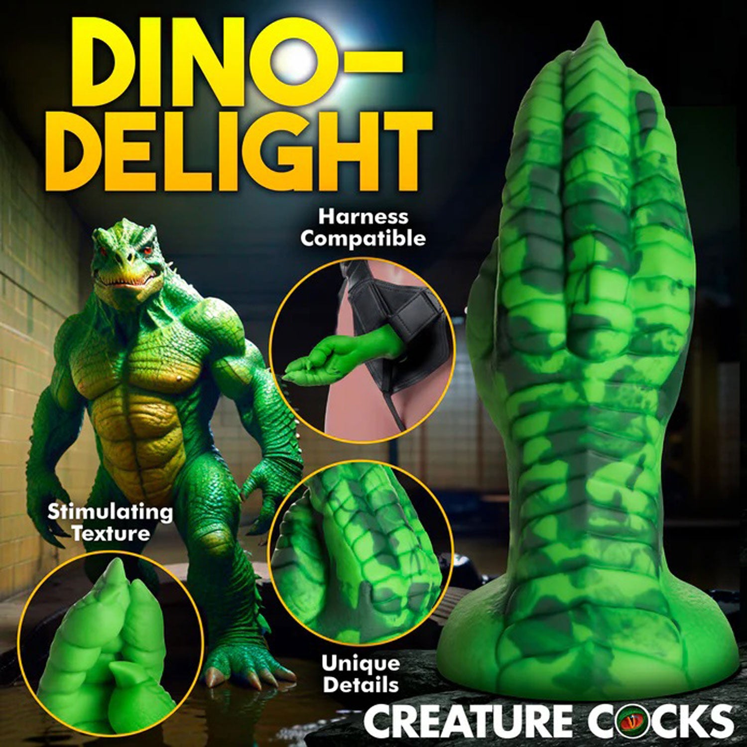 "Raptor Claw Fisting Silicone Dildo - Green CC-AH469-GREEN"