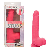 "Rechargeable Rumbling and Thrusting Silicone Studs - Pink SE0251053"