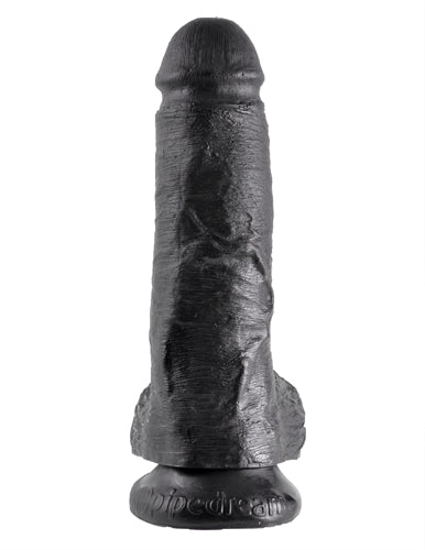 "King Cock 8-Inch Cock With Balls - Black PD5507-23"