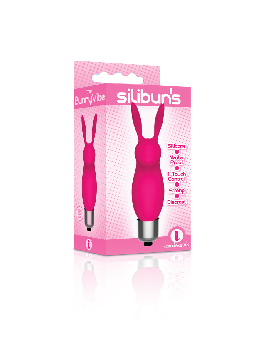 "The 9's Silibus Silicone Bunny Bullet - Pink ICB2638-2"