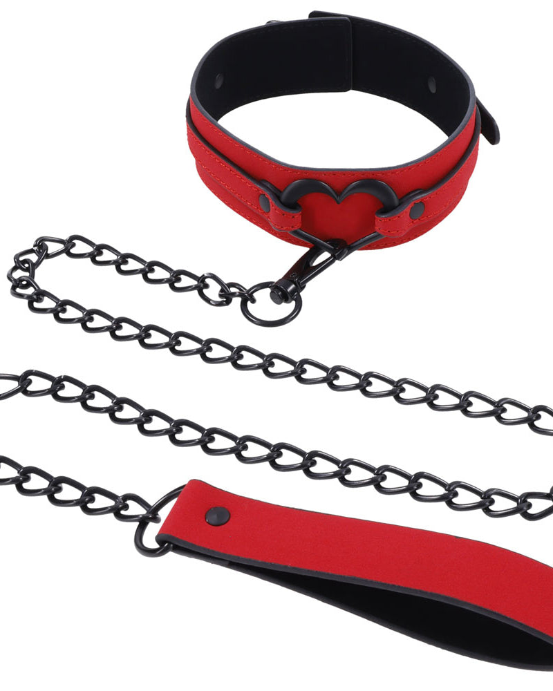 Amor Collar and Leash - Red