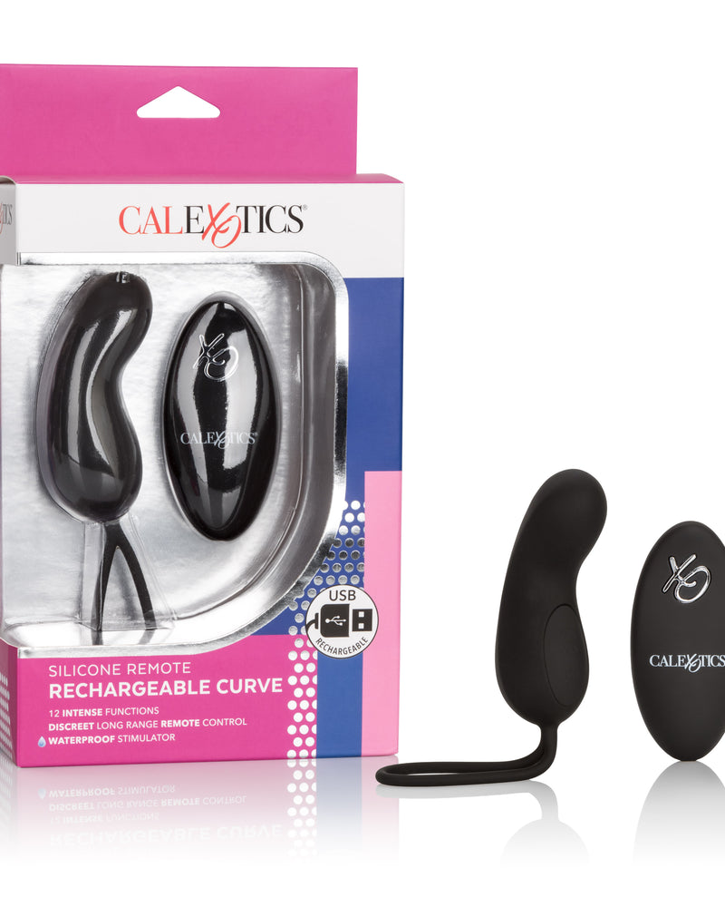 Silicone Remote Rechargeable Curve - Black