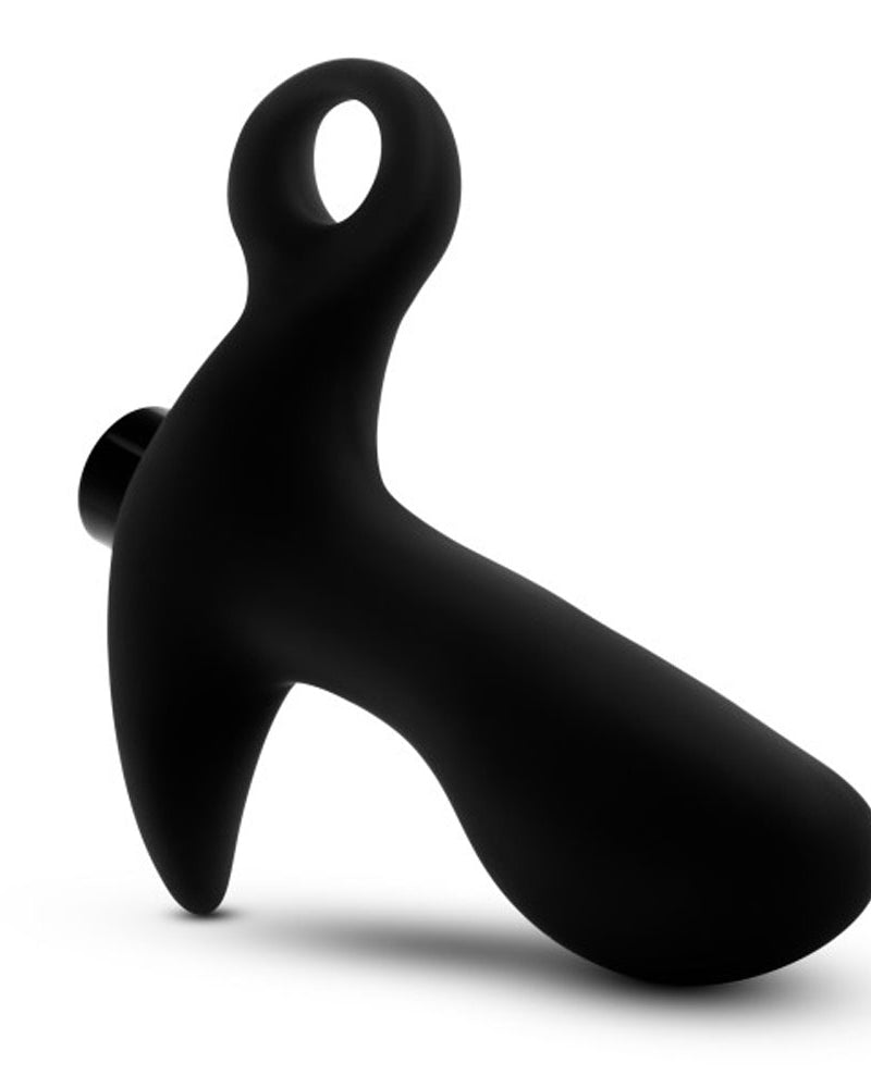"Anal Adventures- Platinum - Silicone Vibrating Prostate Massager 01 - Black BL-11615"