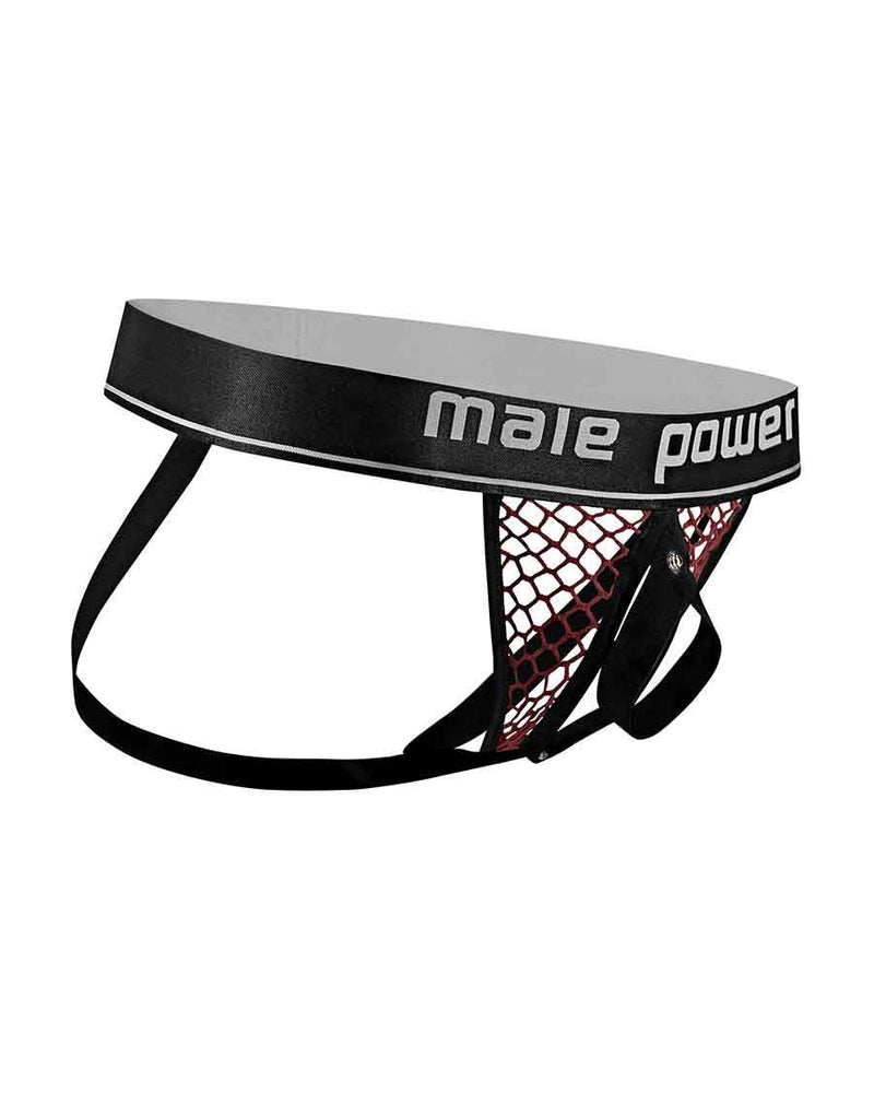 "Cock Pit Net Cock Ring Jock - S/ M - Burgundy MP-346260BNSM"