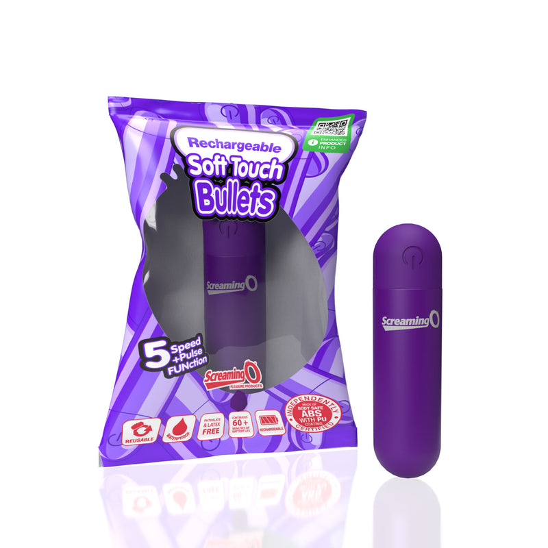 "Screaming O Soft Touch Rechargeable Bullet -Purple SO-ARBS-PU"