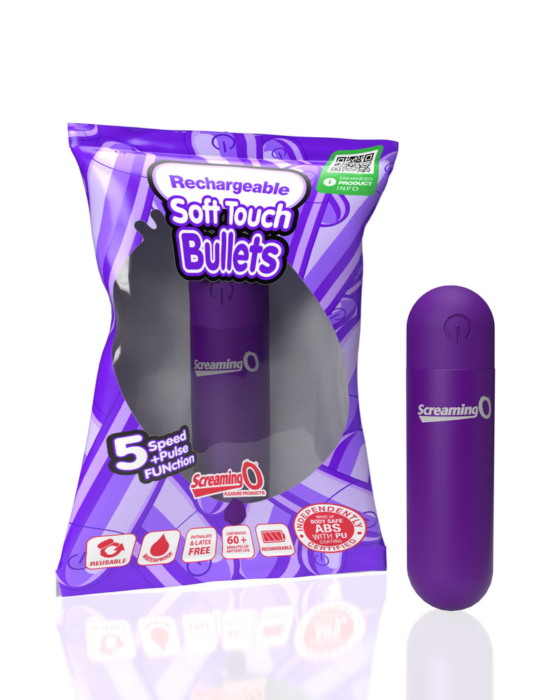 "Screaming O Soft Touch Rechargeable Bullet -Purple SO-ARBS-PU"