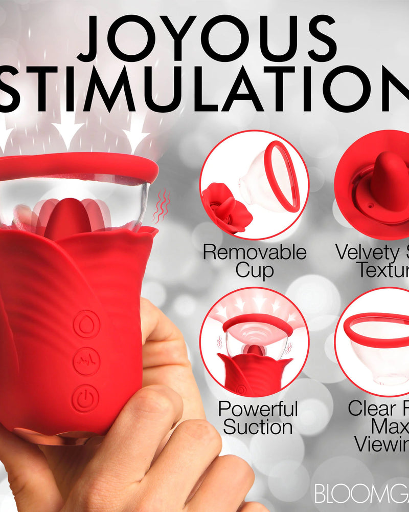 "Lily Lover Sucking and Vibrating Clitoral Stimulator- Red INM-AH231"
