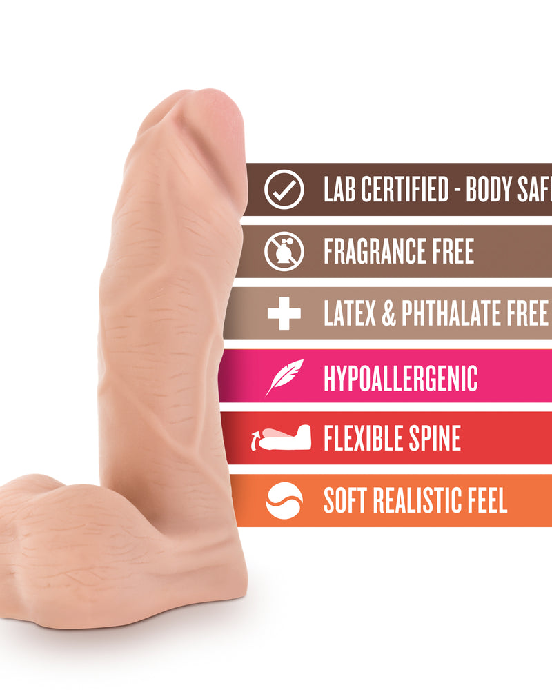 X5 Plus - 5.5 Inch Cock With Flexible Spine - Natural