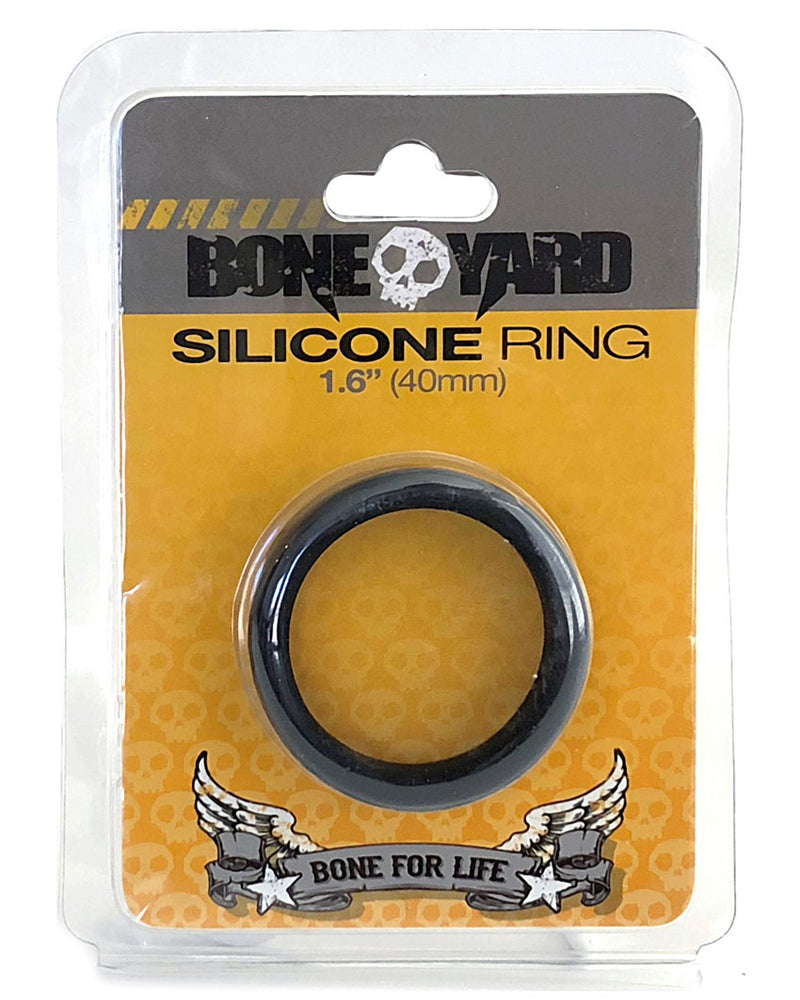 Boneyard Silicone Ring 1.6 Inch 40mm - Black