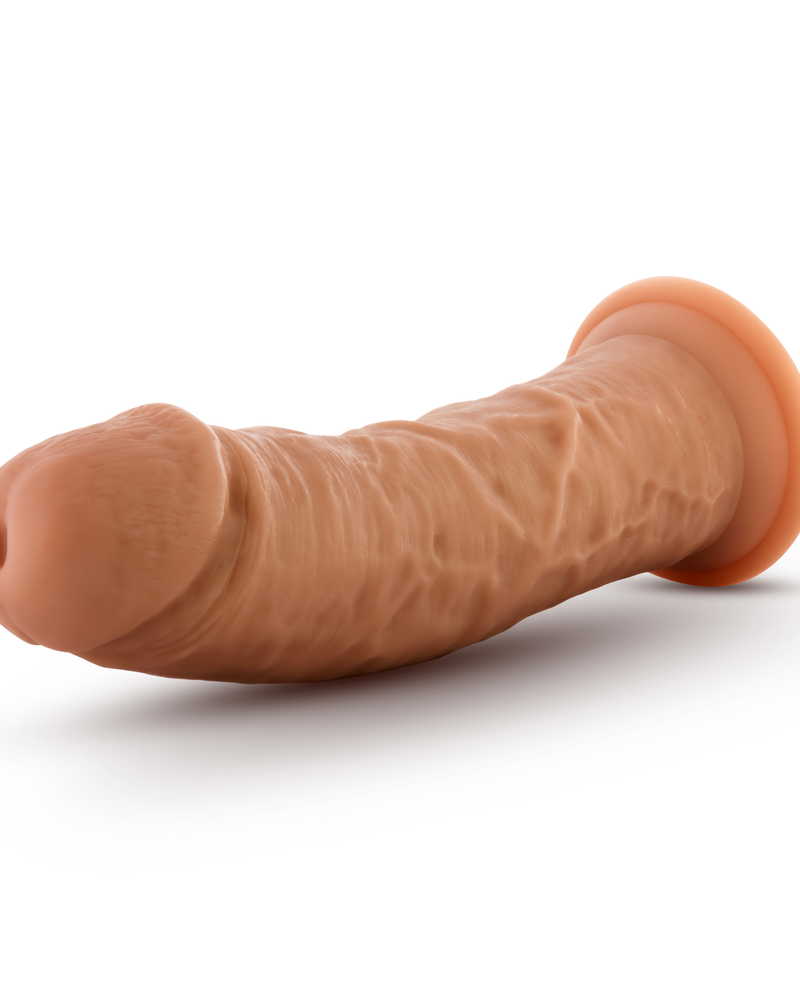 Dr. Skin Glide 8 Inch Self Lubricating Dildo - - Mocha