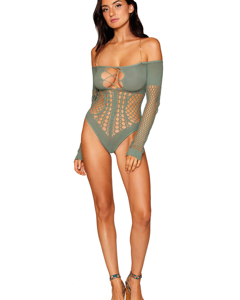 Long Sleeve Teddy - One Size - Sage