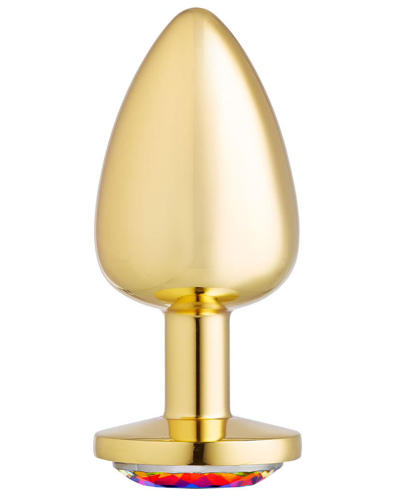 Cloud 9 Novelties Anal Gems Jeweled Gold Chromed - Large