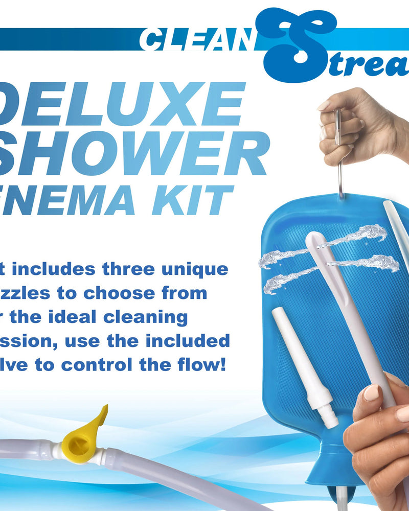 "Deluxe Shower Enema Kit - Blue CS-AH319"