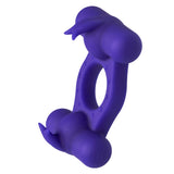 Silicone Rechargeable Triple Orgasm Enhancer - Purple