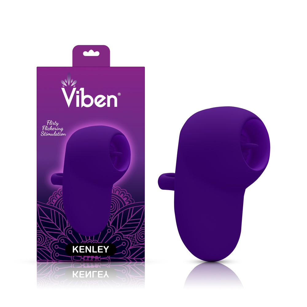 Kenley - Violet - Intense Flickering Finger Vibe With Comfort Grip Ring