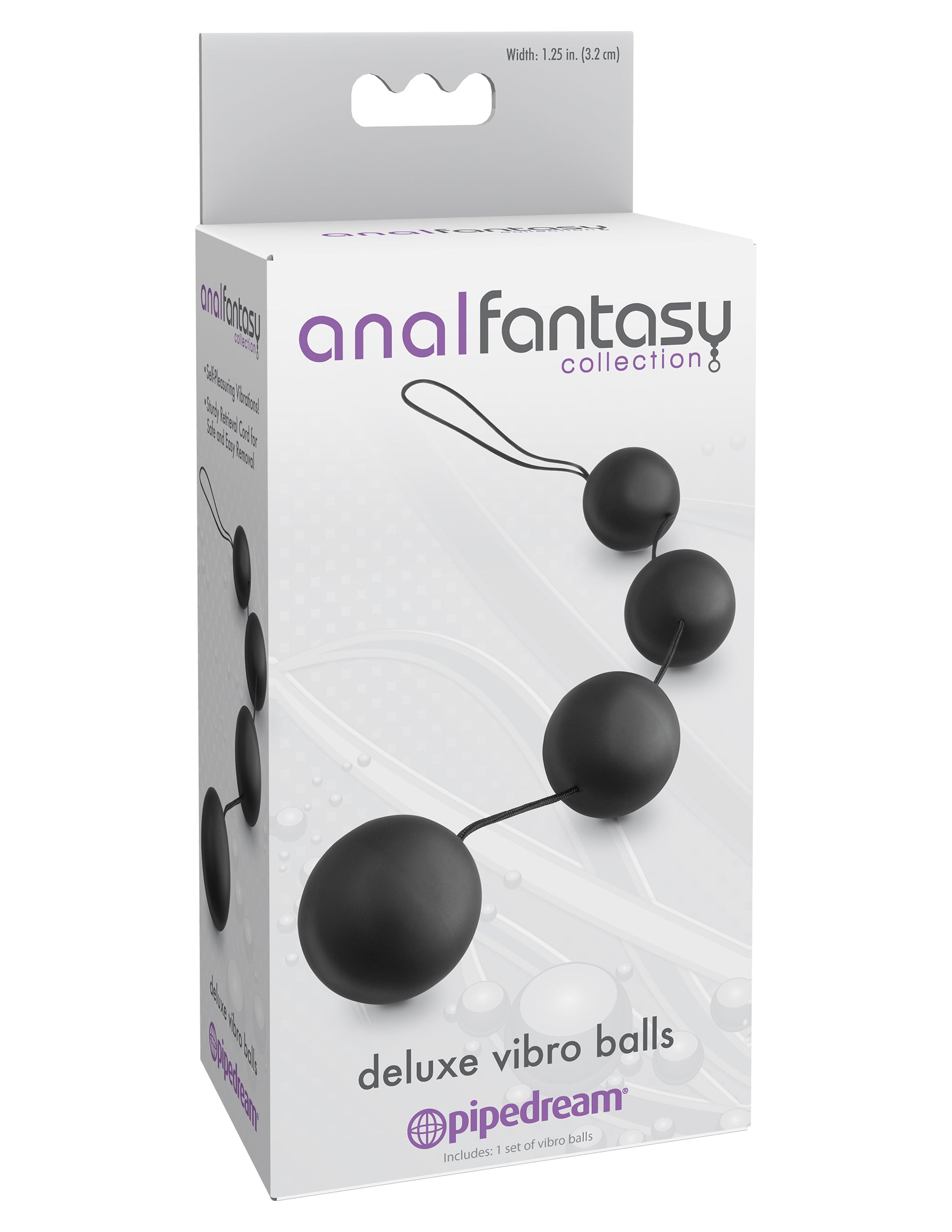 Anal Fantasy Collection Deluxe Vibro Balls - Black