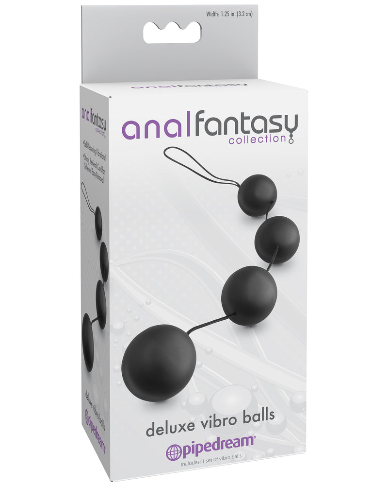 Anal Fantasy Collection Deluxe Vibro Balls - Black