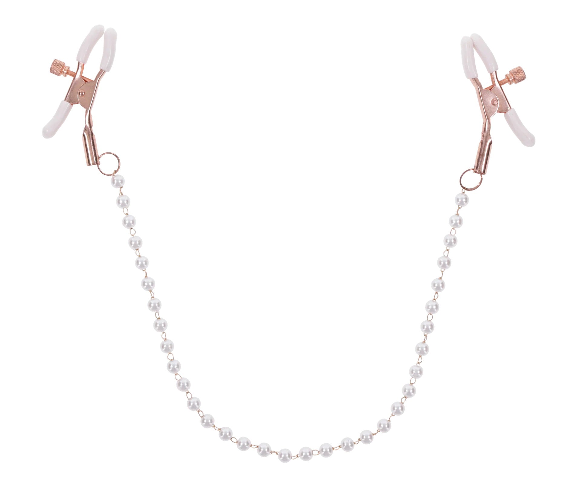 Peaches N Creame Pearl Nipple Clamps - Pink