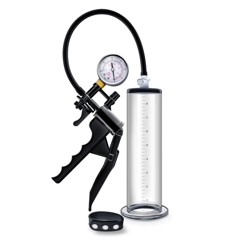 Performance - Vx8 Premium Penis Pump System With Silicone Cock Strap - Clear BL-06101