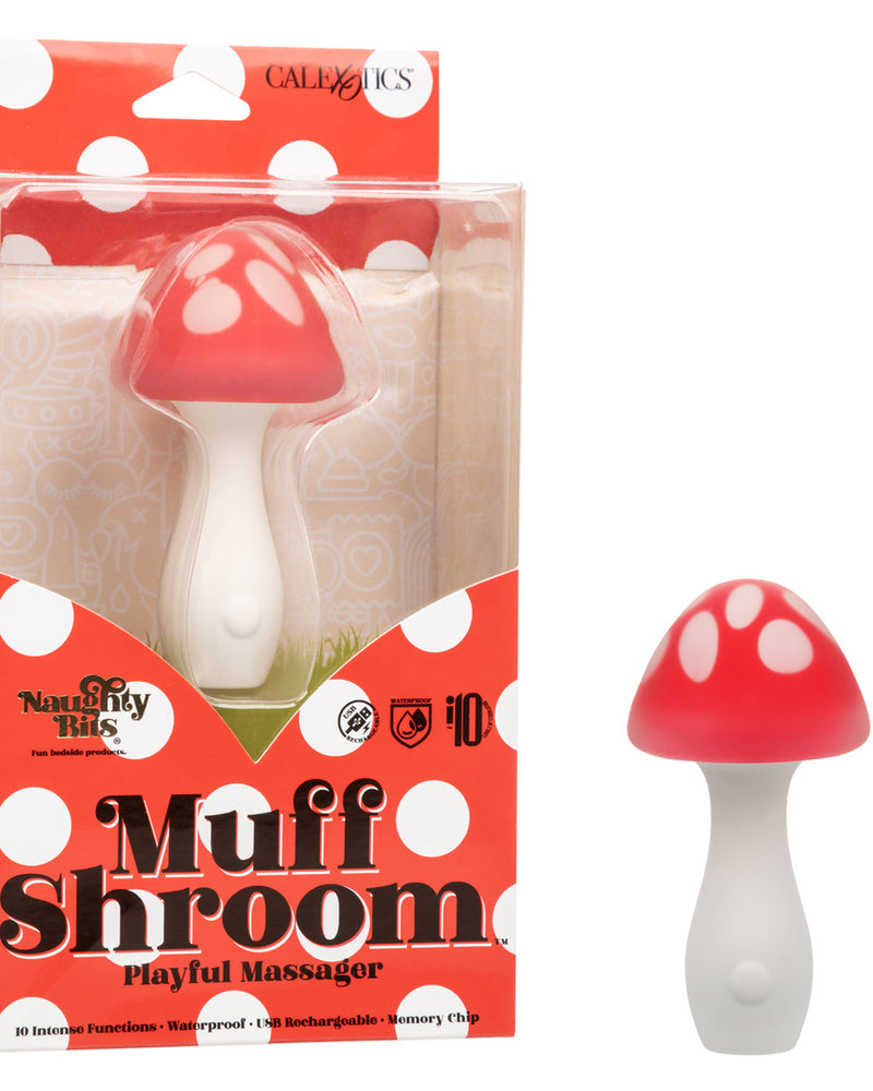 Naughty Bits Muff Shroom Playful Massager - Red