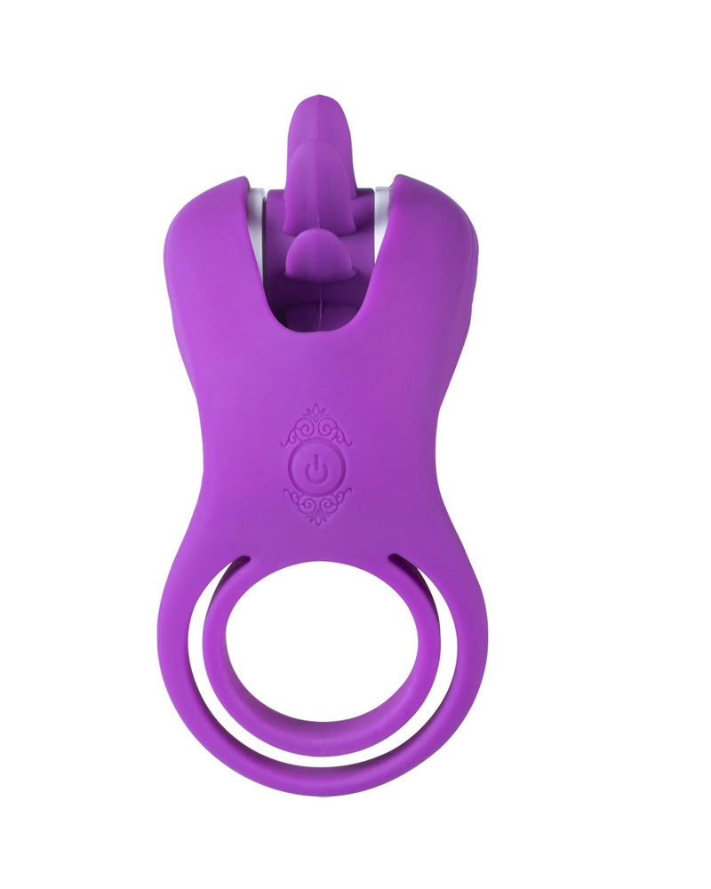 Roxy - Tongue Clit Licker and Cock Ring - Purple
