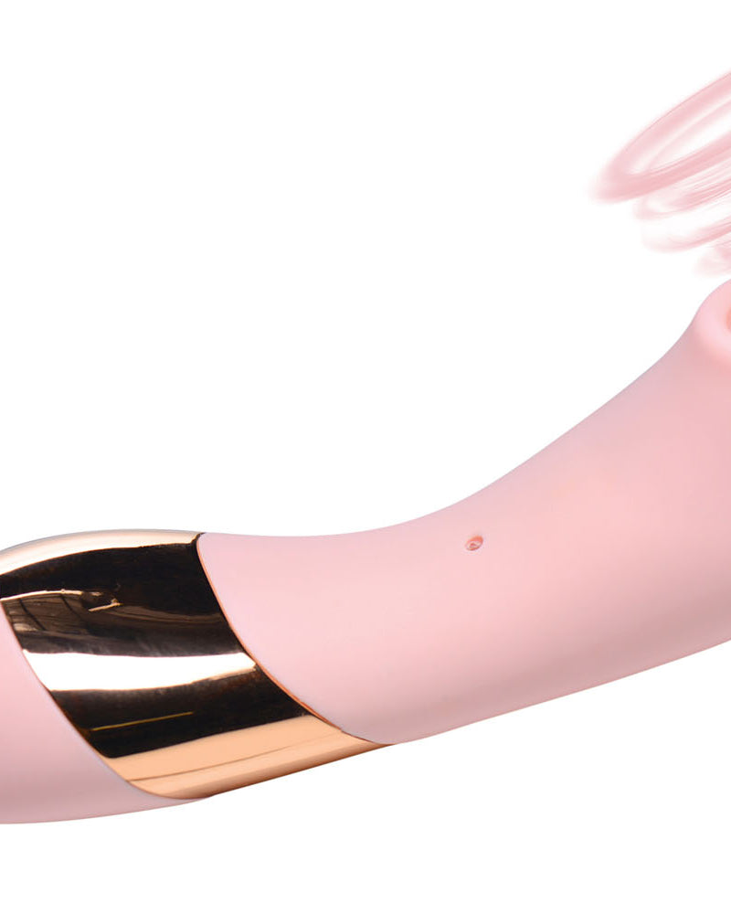 Shegasm Tickle Tickling Clit Stimulator With Suction - Pink