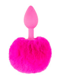 Neon Bunny Tail - Pink