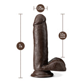 Dr. Skin Plus - 7 Inch Posable Dildo With Balls - Chocolate